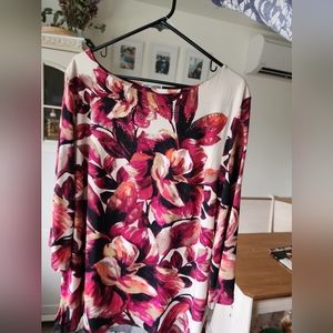 JM collection floral blouse